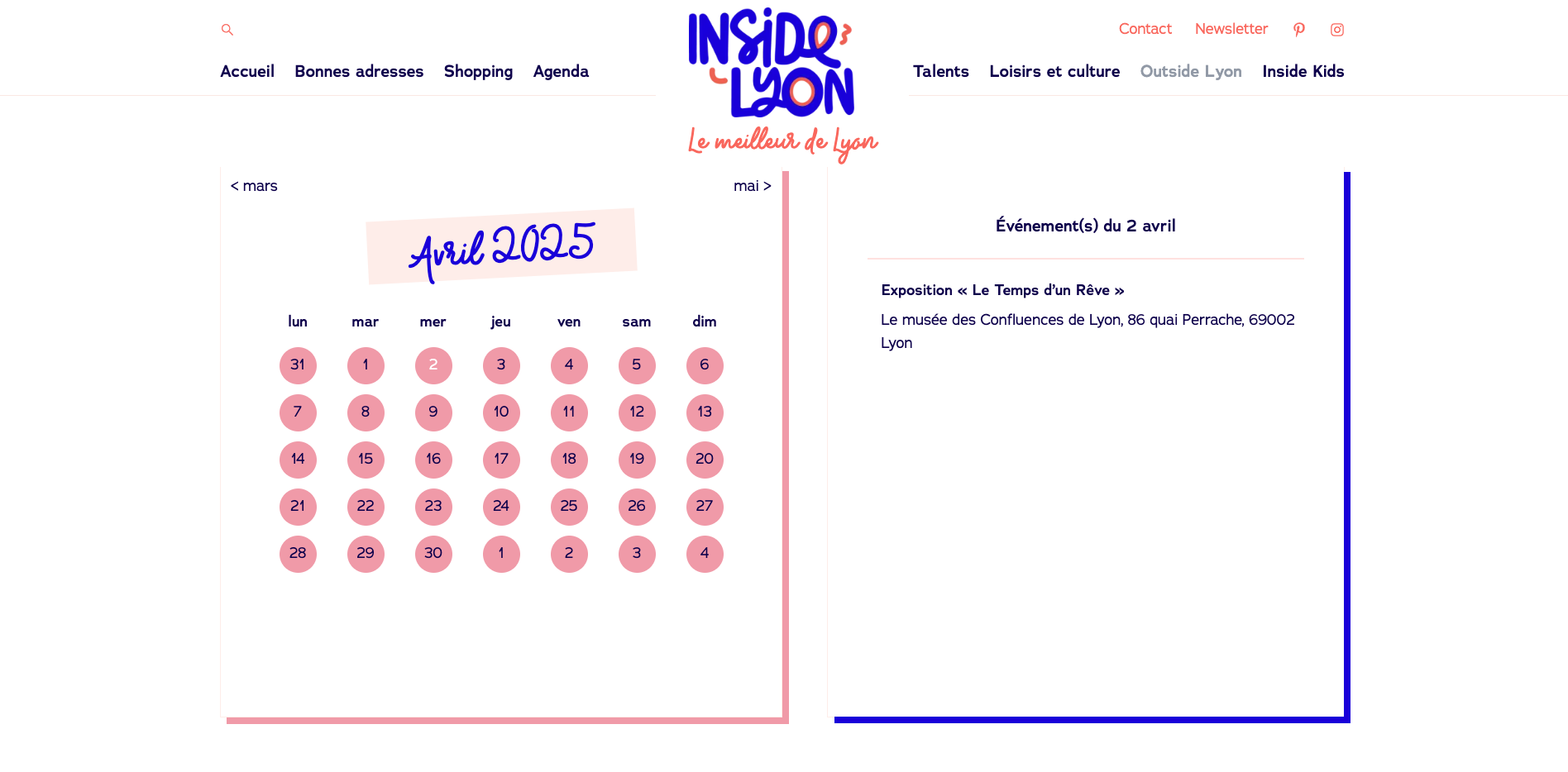 Inside Lyon - agenda