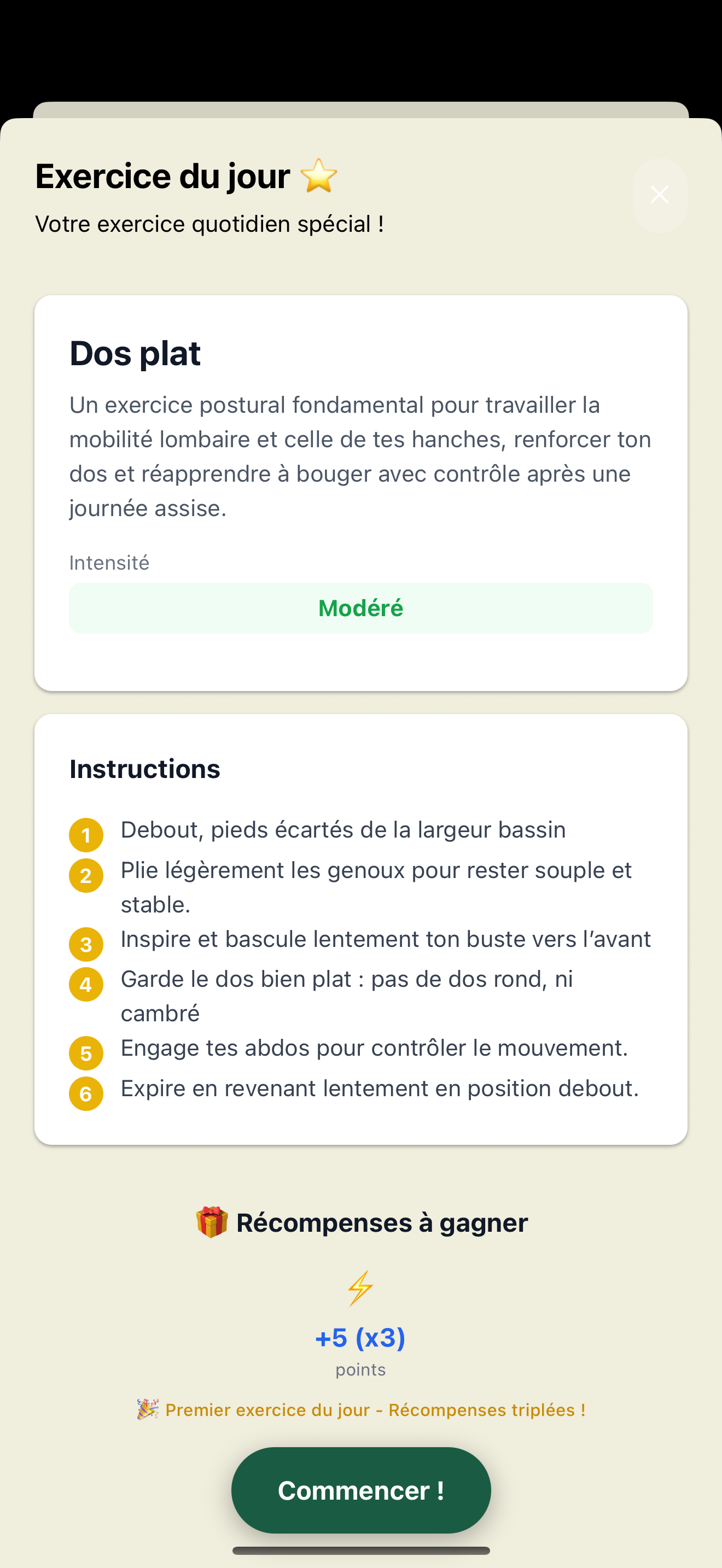 Worky interface mobile